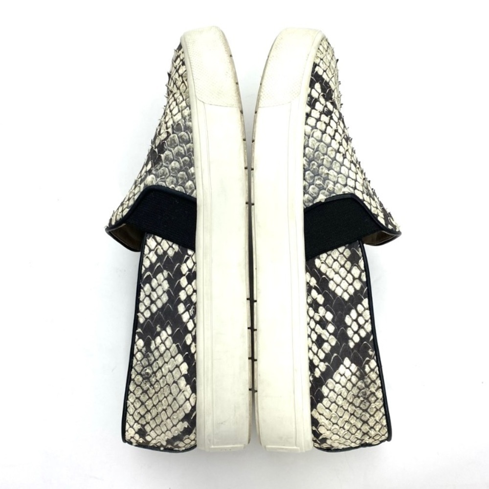 Vince Python Snakeskin Leather Slip On Shoes - image 8